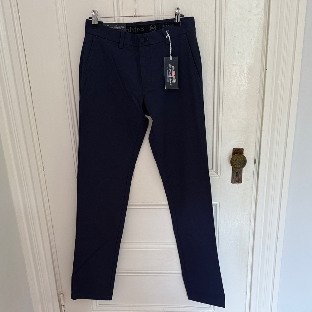Vineyard Vines Men's 28 x 34 blue on-the-go performance pants NWT